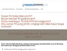 Tablet Screenshot of parabolabandung.com